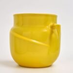 Doniczka ceramiczna Space X matowa bursztynowa