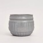 Doniczka ceramiczna Plaster miodu granitowa szara